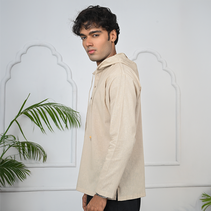 Hooded Katua    Beige