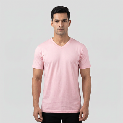V Neck  |   Baby Pink