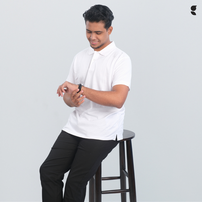 Solid Polo | White