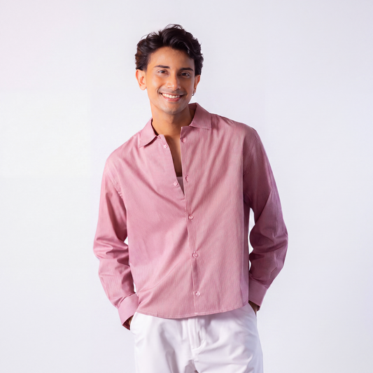 OOTD Boxy Fit Shirt । Red