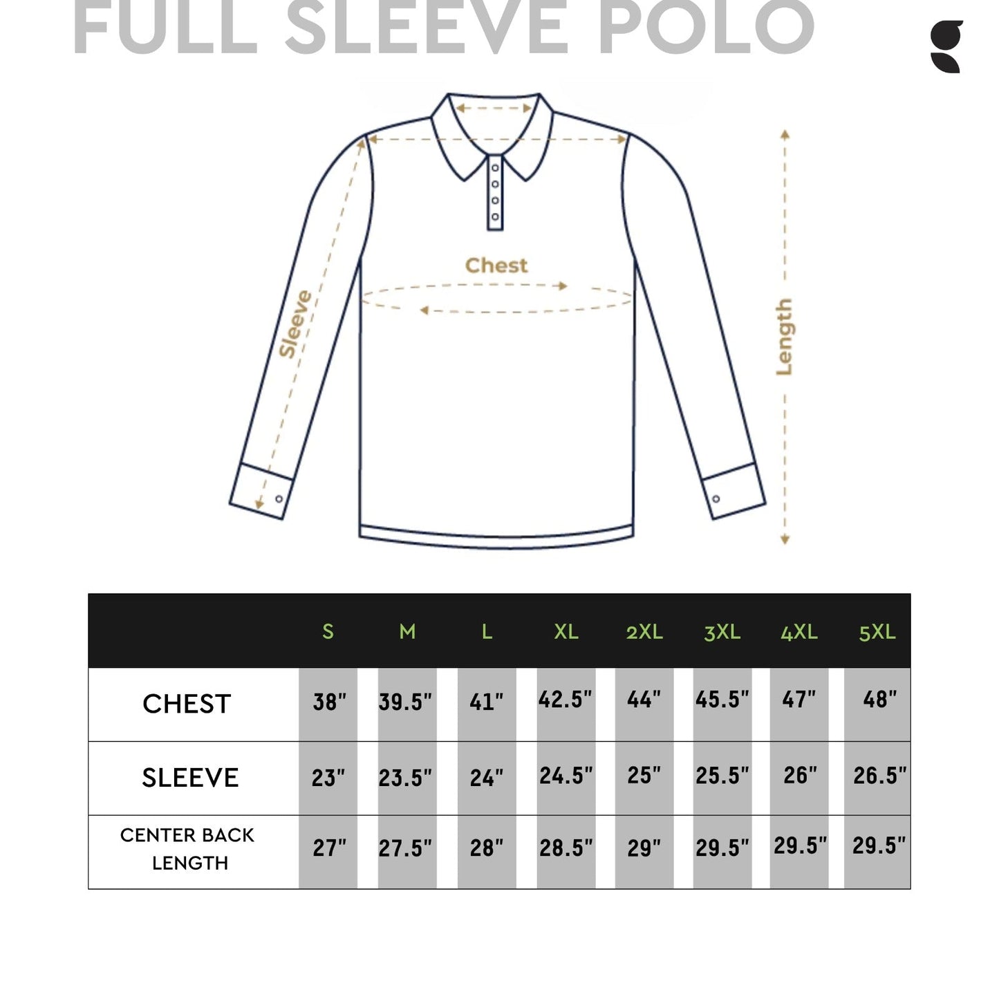 Full Sleeve POLO | Charcoal