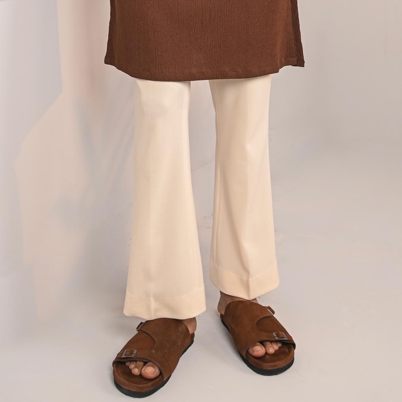 Suede Sandal   Double Belt  Brown