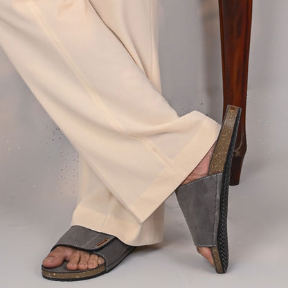 Bridgestone Gray  Suede Leather Sandal