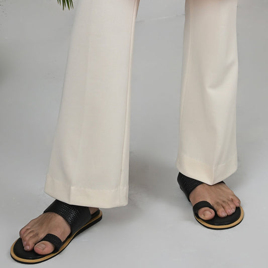 Flingstone Black  Dice Leather Sandal