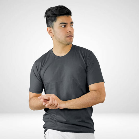Round Neck GoodyGrabs Light Smooth | Dark Charcoal