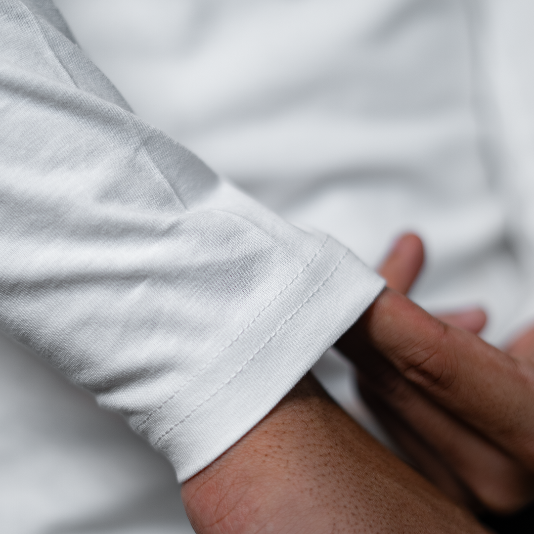 Round Neck Full Sleeve | White