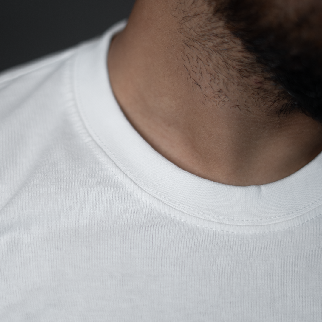 Round Neck Full Sleeve | White