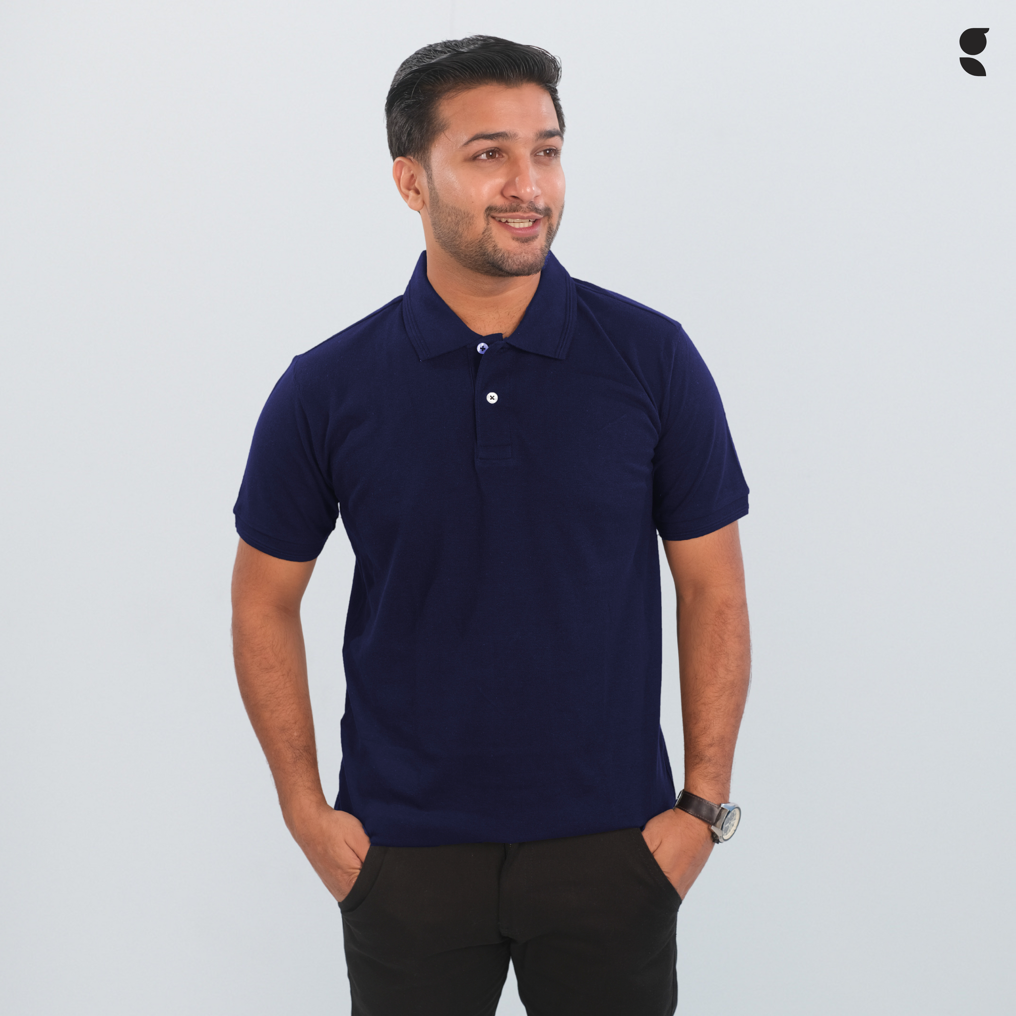Solid Polo | Navy