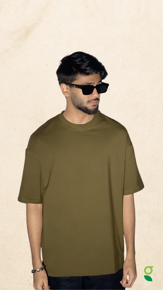 Drop Shoulder Olive