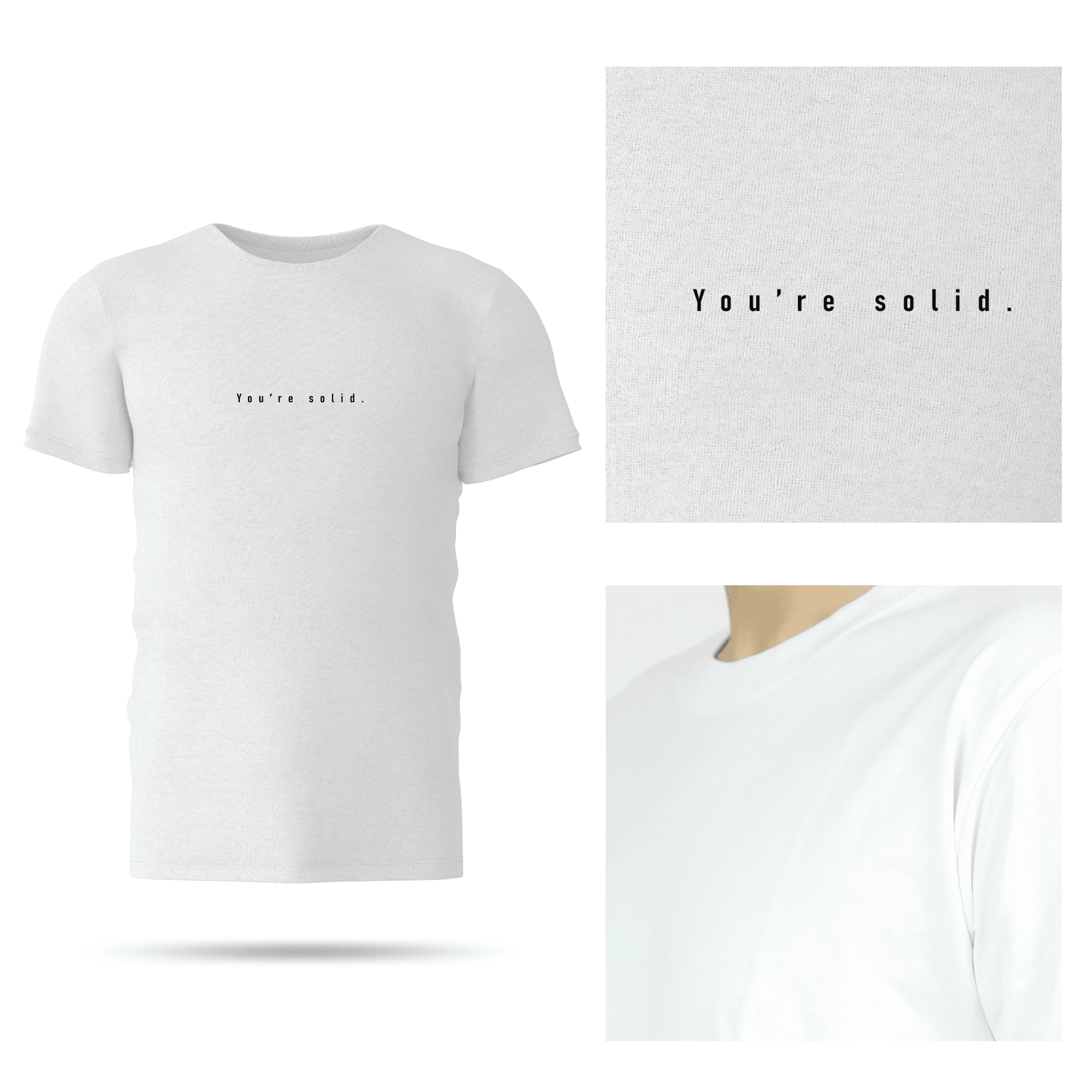 Statement T-shirt | You're solid White POD GoodyBro 