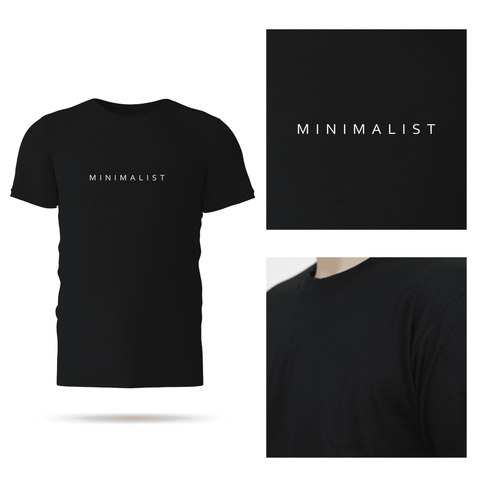 Statement T-shirt | Minimalist Black POD GoodyBro 