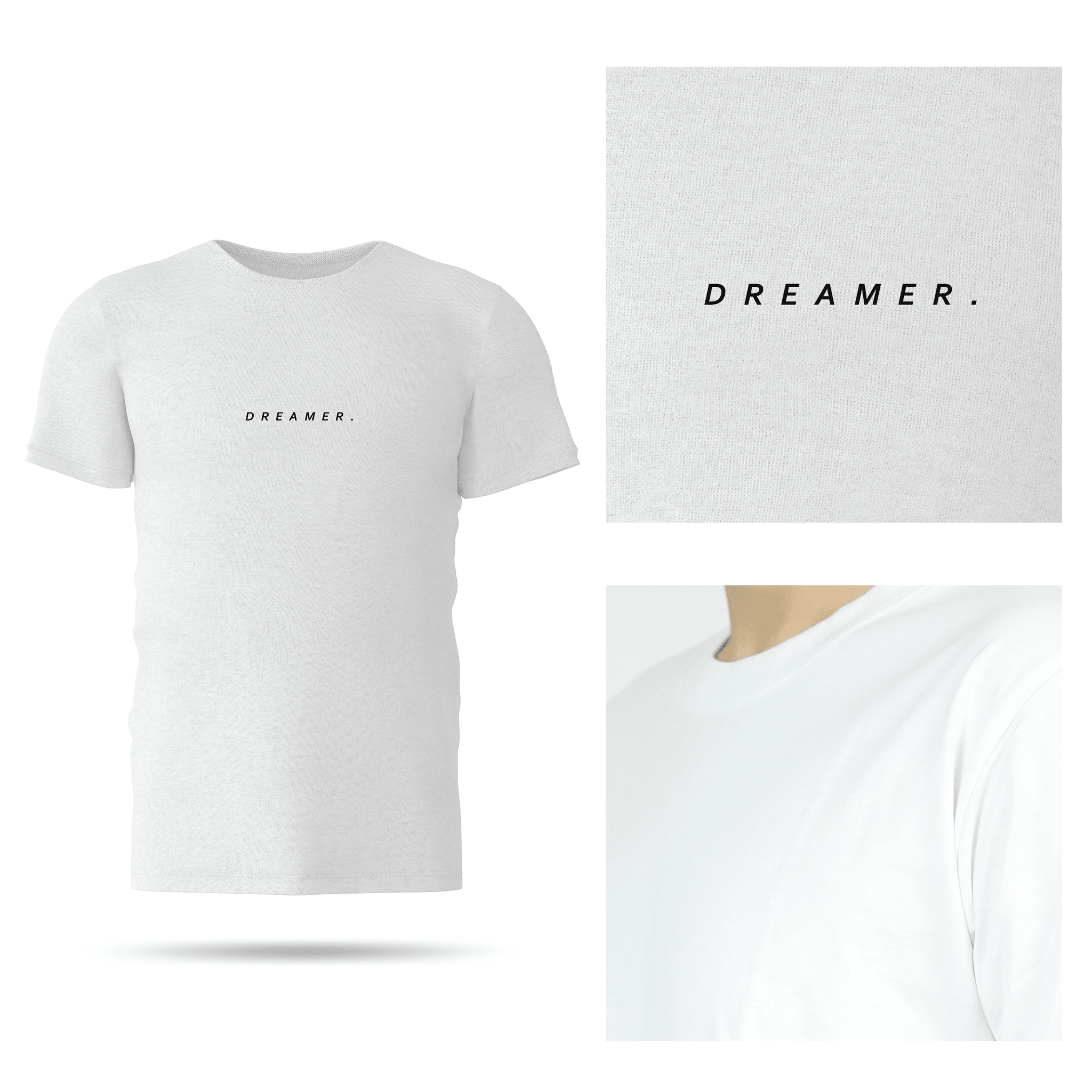 Statement T-shirt | Dreamer White POD GoodyBro 