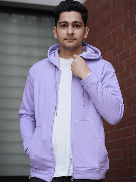 Zip Hoodie Pastel Lilac | Zulo Hoodie Zulo 