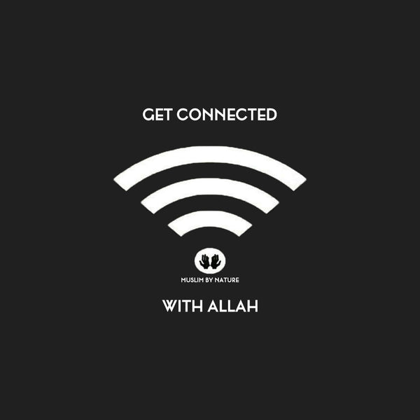 GoodyBro Printed White Tee | Get Connected With Allah