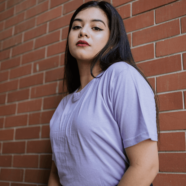 Round Neck Pale Lavender Half Sleeve BasicX GoodyBro 