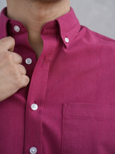 Classic Collar Shirt | Maroon Shirt GoodyBro 