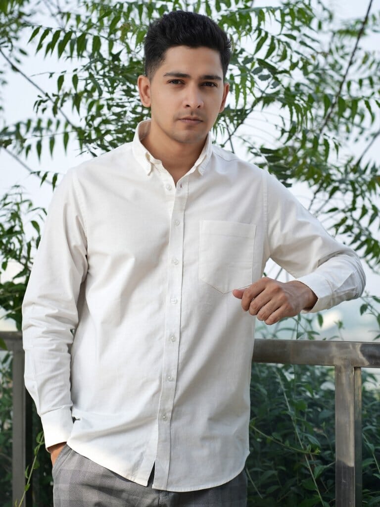 Classic Collar Shirt | White Shirt GoodyBro 