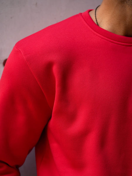Crimson Red Sweatshirt Sweatshirt GoodyBro 