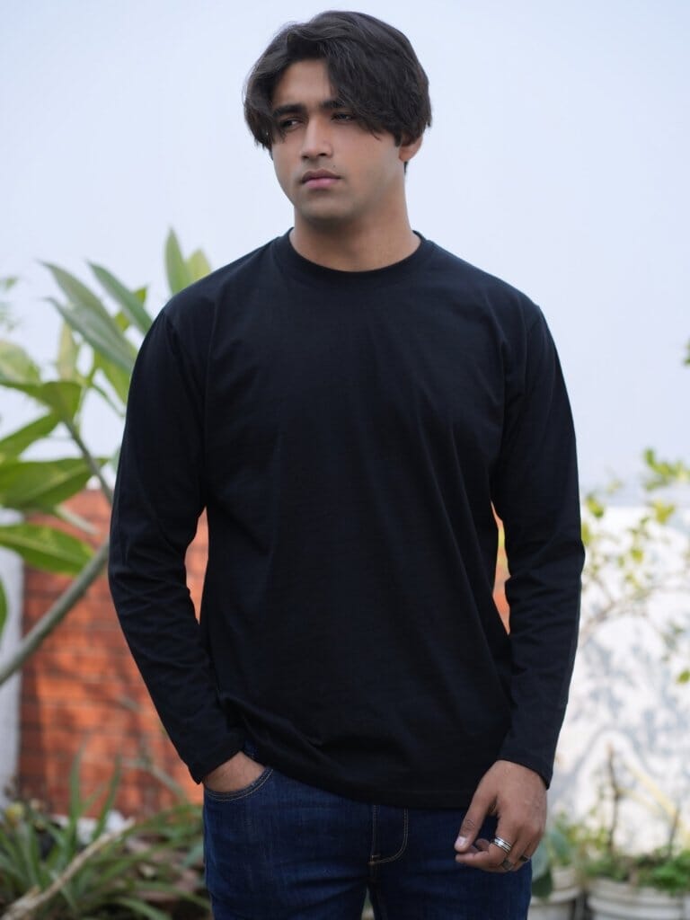 Round Neck Black Full Sleeve BasicX GoodyBro 