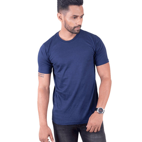 Round Neck Navy Pro Half Sleeve – GoodyBro