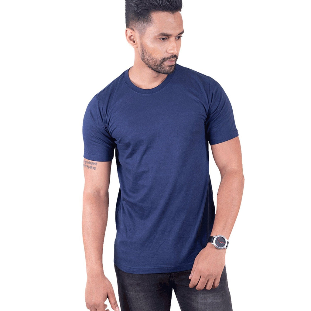 Round Neck Navy Pro Half Sleeve By GoodyBro