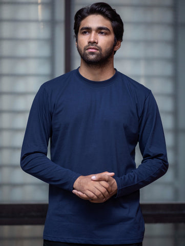 Round Neck Navy Full Sleeve BasicX GoodyBro 