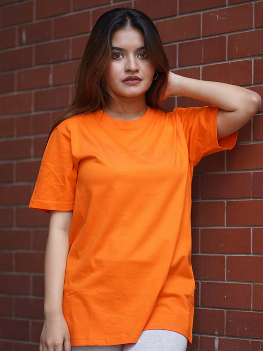 Round Neck Orange Half Sleeve BasicX GoodyBro 