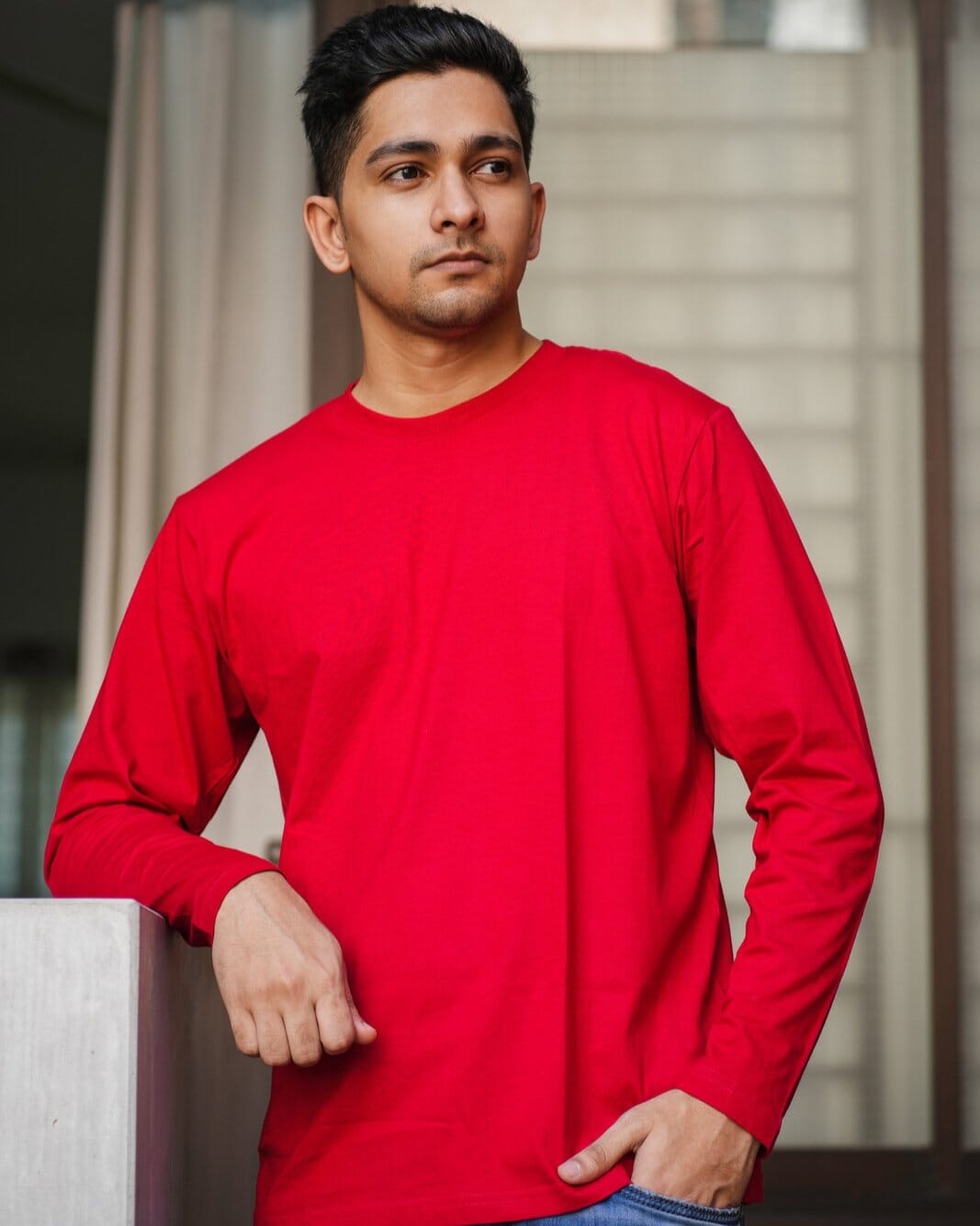 Round Neck Red Full Sleeve BasicX GoodyBro 