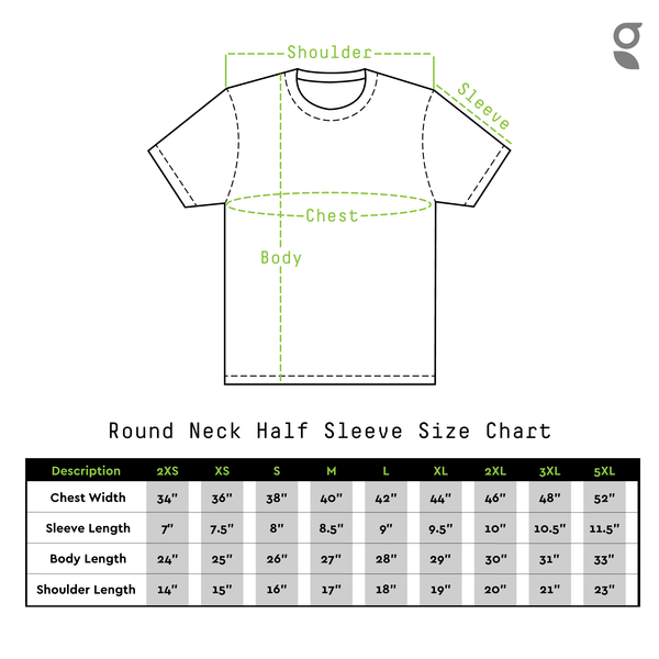 Round Neck Red Half Sleeve BasicX GoodyBro 